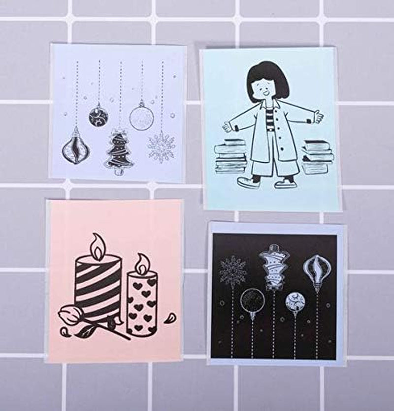 Multicolor Self-Adhesive Thermal Paper, Glossy Printable Sticker Paper Label for M02/M02 Pro/M02S/P2S/M03/M04S Mini Sticker Printer, 50Mm X 3.5M, Diameter 28Mm, 3-Rolls