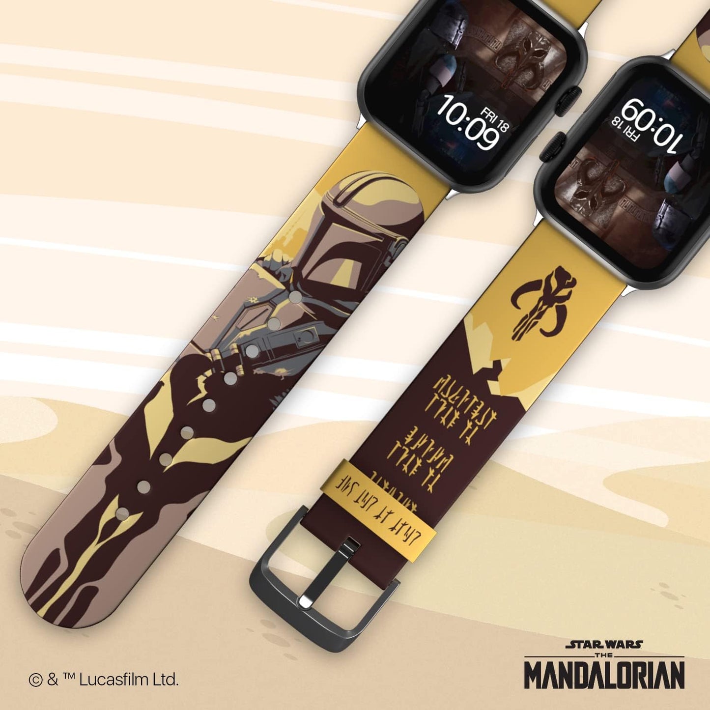 Star Wars: the Mandalorian Officially Licensed Smartwatch Band (Watch Not Included)
