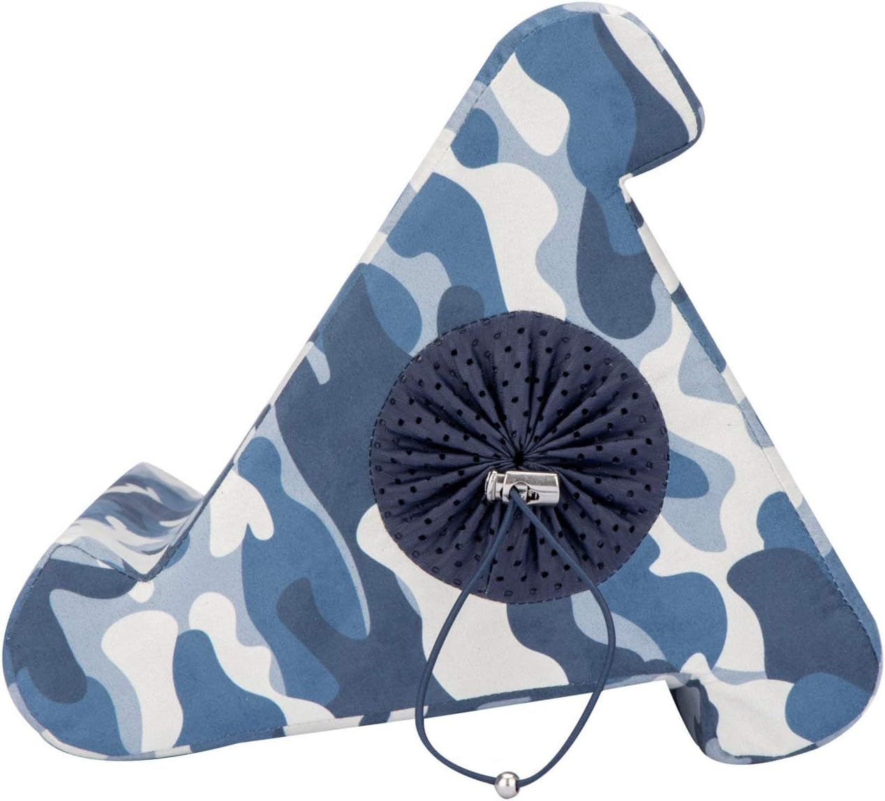 Tablet Stand with Cubby Storage and Multi-Angle Viewing for Home, Work & Travel. Our Tablet Holder Has Storage for Your All Your Personal Items. (Blue Camou)