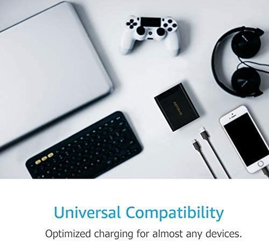 USB Wall Charger Adapter,  40W 6-Port Foldable Wall Plug Multiport Charger for Iphone Ipad Tablets Smartphones, Home Office Use