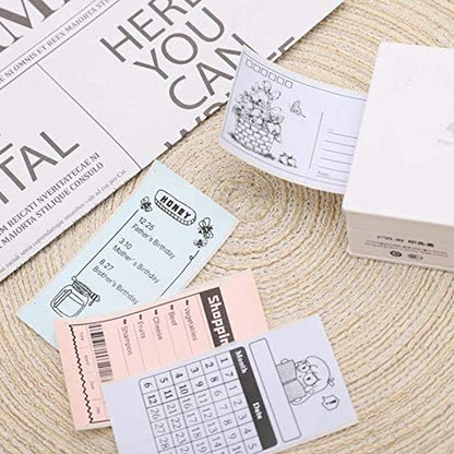 Multicolor Self-Adhesive Thermal Paper, Glossy Printable Sticker Paper Label for  M02/M02 Pro/M02S/P2S/M03/M04S Mini Sticker Printer, 50Mm X 3.5M, Diameter 28Mm, 3-Rolls