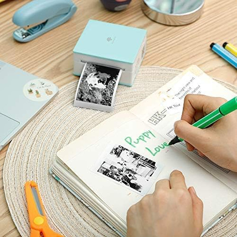 White Self-Adhesive Thermal Paper, Glossy Printable Sticker Paper Label for  M02/M02 Pro/M02S/P2S/M03/M04S Mini Sticker Printer, 50Mm X 3.5M, Diameter 28Mm, 3-Rolls, Image Time 2 Years