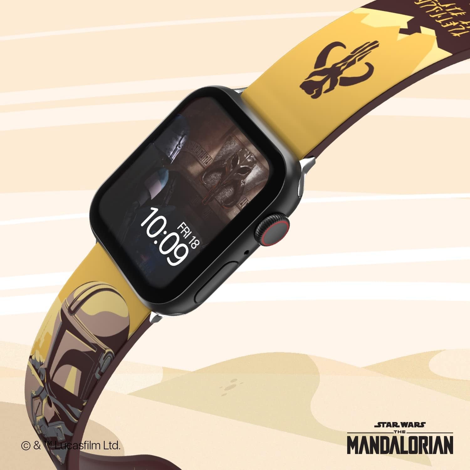 Star Wars: the Mandalorian Officially Licensed Smartwatch Band (Watch Not Included)