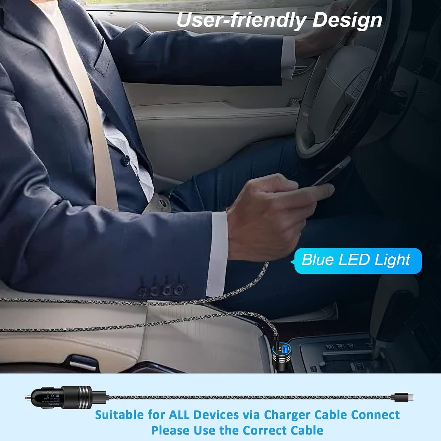 Fast Charging USB C Car Charger for Iphone 16E 16 15 14 13 12 Pro Max SE XR XS X Samsung Galaxy S25 S24 S23 S22 S21 Google Pixel 9/8A/8 Pro/7A/7 Pro/6A/6/5/4A/4/3,2Pack 30W PD+2.4A Type C Car Adapter