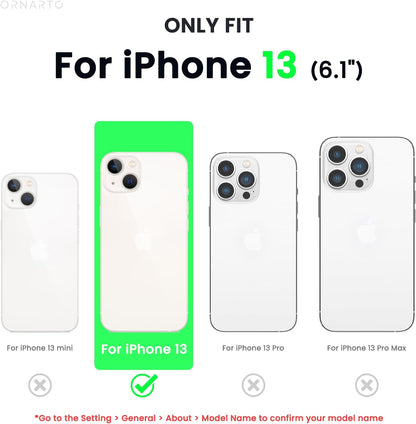 Shockproof Liquid Silicone Designed for Iphone 13 Case Gel Rubber Anti-Shock Cover Case Drop Protection 6.1Inch-Black