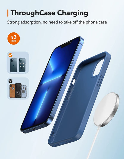 Magnetic Wireless Charger, Wireless Charging Pad Compatible with Magsafe Charger for Iphone 14/14 Pro/14 Plus/14 Pro Max/Iphone 13/13 Mini/13 Pro/13 Pro Max,Airpods,Mag Charger-Sliver