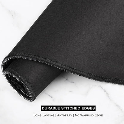 Large Gaming Mouse Pad, Forest Theme XXL 35.4 X 15.7 in Desk Pad Stitched Non-Slip Rubber Long Computer Mousepad Thin Extended Full Size Desk Mat for Desktop, Laptop, Wireless Mice, White